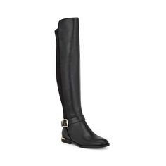 You'll love the style of these Nine West Andone women's over-the-knee boots. Click this FOOTWEAR GUIDE to find the perfect fit and more! You'll love the style of these Nine West Andone women's over-the-knee boots. Click this FOOTWEAR GUIDE to find the perfect fit and more! FEATURES Side zip for easy on and off Buckle detailDETAILS Faux leather, textile, faux suede Textile, manmade lining Manmade outsole Round toe Zipper closure 0.87-in. heel 18.43-in. shaft 13.39-in. circumference Spot clean Imp Knee High Boots Flat, Women's Over The Knee Boots, Round Toe Heels, Wide Boots, Shoe Size Chart, Casual Boots, Over The Knee Boots, Over The Knee, Nine West