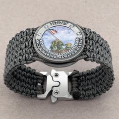 US Marine Corps paracord bracelet, USMC veteran retirement gifts, boot camp graduation, men jewelry, challenge coin, military medallion, ega by SoulFocusParacord on Etsy Marines Boot Camp, Usmc Gifts, Boot Camp Graduation, Beaded Medallion, Usmc Veteran, Marine Mom, Iwo Jima, Us Marine Corps, Paracord Bracelet