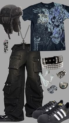 Affliction Clothing, Punk Style Outfits, Silly Clothes, Tomboy Style Outfits, Easy Trendy Outfits, Tomboy Fashion