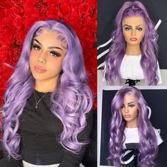 Light Purple Colored Wigs For Women Human Hair 13X4 HD Transparent Lace Front Wig Brazilian Remy Glueless Hair Wigs PrepluckedMaterial: 100% Remy Human HairLace Color : Transparent Lace 13x4 Lace Front Wig Can Part AnywhereCap Size:Transparent (22.5inch) Lace Color: TransparentThe cap has 4 combs (top, both sides and back) and straps inside!It can help you fixed on the head! Strong elasticity, Good air permeability!28 Inch Light Pink Colored Body Wave Wigs for Women 13x4 Brazilian Virgin Human H Color Lace Front Wigs, 13x4 Lace Front Wig, Light Purple Color, Remy Hair Wigs, Body Smells, Brazilian Remy Hair, Colored Wigs, Body Wave Wig, Wigs For Women