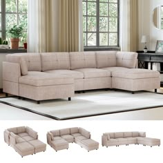 PRICES MAY VARY. Multiple Package Issues: PUREMIND U Shape Section sofa will have three package and three package may not arrive at the same time. If you have any questions about the tracking numbers or the tracking State of the sectional sofa couches for living room we will help you Flexible Modular Couch: The PUREMIND U Shape modular sectional sofa features a modern design that allows for easy switching and flexible adjustments, and other stylish combinations, Transform your living space with