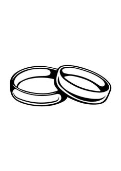 two rings that are sitting on top of each other