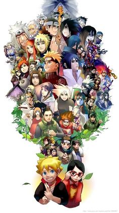 an image of many different characters in the same group, all with their names on them