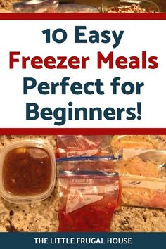 freezer meals that are perfect for beginners to make in the microwave or on the stove