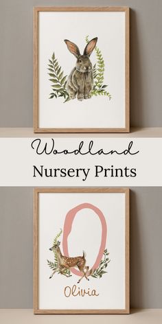 Personalized Woodland Nursery Print Cozy Nature, Detailed Watercolor, Watercolor Woodland, Camano Island, Woodland Animal Nursery, Woodland Nursery Theme, Woodland Animal Prints, Theme Nursery, Animal Nursery Decor