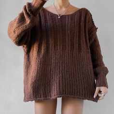 C O N D I T I O N Gently Used Pilling D E T A I L S Fp Chunky Knit Sweater Sold Out Online Chunky Knit Sweater, Free People Sweaters, Free People Sweater, Chunky Knits Sweater, Chunky Knit, Chocolate Brown, Colorful Sweaters, Knit Sweater, Knitted Sweaters