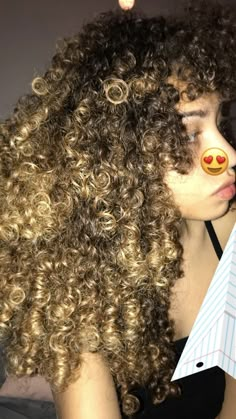 3c Curly Hair, 3c Hair, Biracial Hair, Blonde Tips, Natural Hair Care Tips, Blonde Curls, Afro Textured Hair, Hair Laid, Long Natural Hair