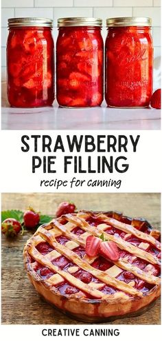 strawberry pie filling recipe for canning