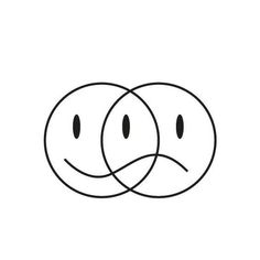 Smiley Face Frowny Face Tattoo, Smiley Frowny Face Tattoo, Smile And Frown Face Tattoo, Awesome Small Tattoos, Happy Doodle Art, Tatoos Png, Face Drawing Tattoo, Cute Face Tats, Happy Face Aesthetic