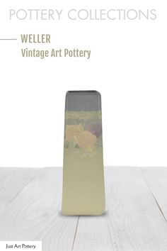 a book cover with an image of a vase on top of a wooden table and the title potter vintage art pottery