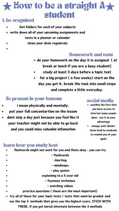 Goals For School Year Student, 8th Grade Tips, Straight A Student, Studie Hacks, School Routine For Teens, Studera Motivation, Studying Tips, School Preparation