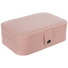 a pink suitcase with two compartments on the inside