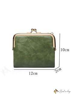 BirdinBag - Stylish & Practical PU Womens Wallet - Compact, Spacious, & Secure for Cards & Cash Green Coin Purse For Daily Use, Green Wallet Pouch With Mobile Phone Bag, Versatile Large Capacity Rectangular Wallets, Retro Bags With Card Slots For Daily Use, Vintage Green Wallets With Card Slots, Large Capacity Pouch Wallet As Gift, Retro Pouch Wallet For Daily Use, Large Capacity Rectangular Coin Purse, Retro Bag With Card Slots