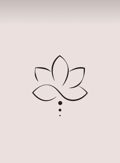 a black and white image of a flower on a light gray background with the words, lotus