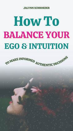 the cover of how to balance your ego and intention