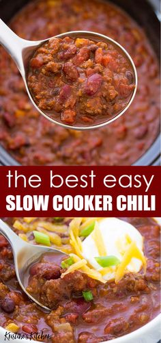 the best easy slow cooker chili recipe