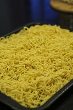 the noodles are ready to be cooked in the oven for dinner or as an appetizer