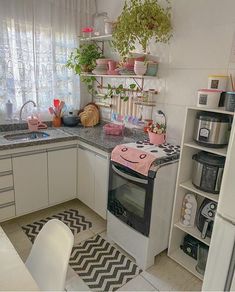 the kitchen is clean and ready to be used as a place for cooking or baking