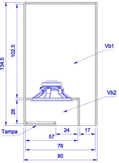 the drawing shows an image of a lamp with measurements