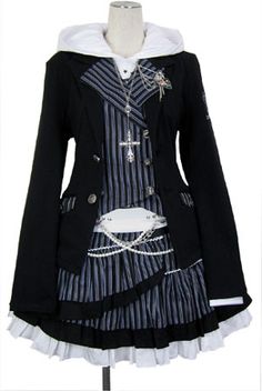 Steampunk Sailor, Sailor Dress, Punk Outfits, Drawing Clothes, Grunge Goth, Harajuku Fashion, Kawaii Clothes, Gothic Lolita, Steam Punk