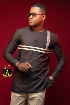 Chemise , homme , africain, mode fashion gentleman, tailor, style , menswear , costume africain , chic , class , Costume Africain, Style Africain, Kids Gown, Mens Fashion Trends, Men Looks, African Clothing