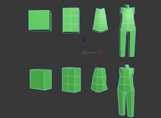 an image of a set of green clothes