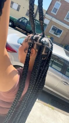 Jumbo Parts Small Braids, Large Knotless Braids Parts, Extra Large Knotless Box Braids With Curls, Box Braids Large Size, Jumbo Knotless Box Braids With Bohemian Curls, Small Jumbo Knotless Braids, 613 Jumbo Knotless Braids, Large Part Braids, Knotless Box Braids Medium Big Parts