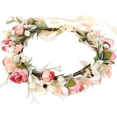 Flower Crown Hair Wreath,Boho Flower Wreath Rose Floral Flower Crown Hair Wreath,Boho Flower Wreath Rose Floral Adjustable Size: The flower headband is about 16cm in diameter with adjustable straps so you can easily adjust it to fit your head.It is suitable for most people and can instantly create a stunning new hairstyle create that makes you look more glamorous and eye-catching. Bright and Realistic: The Corolla headband is handmade from high quality polyester and ribbon, with a soft texture a Simple Bridal Floral Crown, Berry Wedding Colors, Peony Flower Crown, Whimsical Wedding Theme, Flower Girl Hair Piece, Woodlands Wedding, Flower Girl Halo, Rose Headpiece, Girls Halo