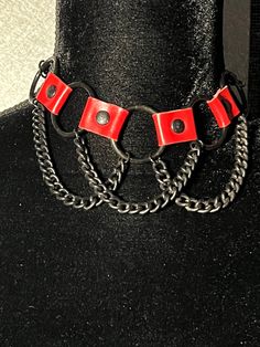 Preowned Use Condition.. Add some edge to your jewelry collection with this Punk Gothic PU Leather Choker. Made of durable PU leather with metal accents, this choker features O-rings, rivets, and a buckle for a unique look. The Type A Black color and Gothic theme make it a perfect accessory for any alternative outfit.  At 12-17 inches in length, this choker collar is adjustable to fit most neck sizes. The alloy metal adds a sturdy and polished touch to the overall design. Perfect for those who want to make a bold statement in their fashion choices. QUESTIONS PLEASE FEEL FREE  THANKS FOR LOOKING!! 8/27/23 #5 Gothic Theme, Leather Choker Collars, Gothic Themes, Ring Der O, Leather Chokers, Metal Accents, Choker Collar, Alternative Outfits, Type A