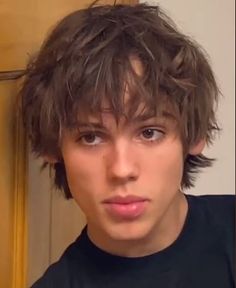 Guy Shag Haircut, Guys Bangs Haircut, Messy Fringe Haircut Men Long, Men’s Mullets Straight Hair, Male Haircuts For Big Foreheads, Messy Long Hairstyles Men, Blonde Hair Men Long, Low Taper Haircut Mens Long Hair, Hairstyles For Straight Blonde Hair Men