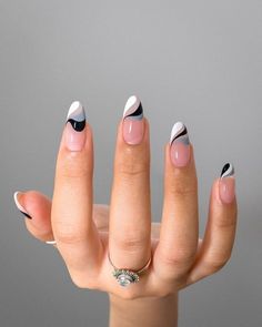 Follow me ❤ Fantastic Nails, Almond Nail Art, Manicure Tips, Fake Nails With Glue, Almond Nail, Round Nails, Ballerina Nails, Diy Nail Art, Minimalist Nails