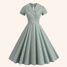 Hemline / Train:Midi; Season:Spring  Summer; Sleeve Length:Short Sleeve; Look After Me:Machine wash,Wet and Dry,Washable; Gender:Women's; What's in the box:Dress,Homecoming Dresses; Types:Dress,Swing Dress,Flare Dress; Holiday:Masquerade; Style:Retro Vintage,1950s,Rockabilly,A-line; Occasion:Masquerade,Date; Material:Cotton; Age Group:Adults'; Pattern:Gingham,Plaid Checkered,Checkered; Listing Date:02/23/2024 1950s British Fashion, 1940s Dresses Casual, 1950 Fashion Women, Grace Bradley, Mid Century Modern Dress, Steven Sanchez, Diner Dress, 50 Style Dresses, 1950 Dress