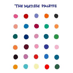 the cover art for the album, the matissee palette by various colored dots