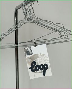 clothes hangers with the word pop on them