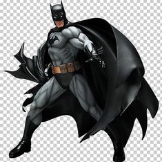 the batman action figure is shown on a transparent background