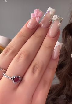 Acrylic Nail Designs Classy, Quinceanera Nails, Spring Nail Designs, Brighter Days