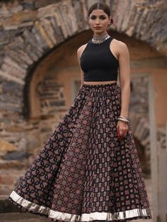 Women Printed A-Line Flared Cotton Maxi Skirt, Indian Ethnic Printed Skirt, Indo Western Ethnic Lehenga Skirt, Pure Cotton Skirt VitansEthnics Traditional Festive Maxi Skirt, Festive Traditional Maxi Skirt, Black Bohemian Lehenga For Festive Occasions, Festive Bohemian Black Lehenga, Fitted Cotton Skirt For Festivals, Fitted Cotton Skirt For Festive Occasions, Traditional Black Cotton Skirt, Traditional Black Flowy Skirt, Traditional Red Flared Maxi Skirt