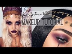 Zirkus Wahrsagerin Kostüm selber machen | maskerix.de Circus Fortune Teller Costume, Circus Fortune Teller, Halloween Make-up Looks, Halloween Tutorial, Holloween Costume, Halloween Makeup Looks, Fantasias Halloween