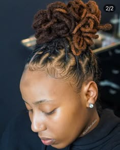 Loc Bun Hairstyles, Hairstyle Locs, Loc Bun, Dreads Styles For Women, Dread Styles, Dread Head, Loc Inspiration, Meagan Good