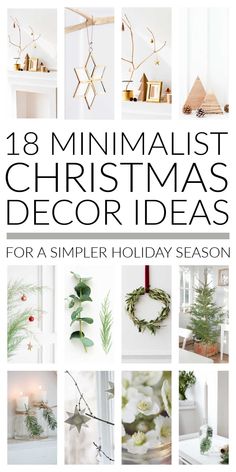 Minimalist Christmas decor ideas for a beautifully simple holiday season. Include minimalist Christmas trees, mantels, wreaths, table decor and gift wrap. #minimalistchristmas #minimalistchristmasdecor #christmasdecorideas #simplechristmasdecor #christmasdecor Wall Niche Christmas Decor, Christmas Table Minimalist, Christmas Decor Simple Minimalist, Minimal Christmas Decor Ideas, Minimalist Christmas Trees, Simple Christmas Home Decor, Minimalist Christmas Mantle, Minimalist Christmas Decor Small Spaces, Modern Minimalist Christmas Decor