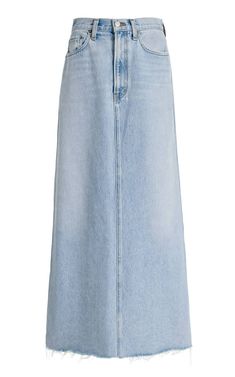 30 New Fashion Items I'm Telling Everyone About This Month | Who What Wear Denim Maxi, Street Style Trends, Denim Maxi Skirt, Denim Midi Skirt, Skirt Outfits, Moda Operandi, Denim Skirt, Maxi Skirt, Midi Skirt