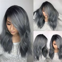 Cool Tone Grey Hair, Dark Silver Hair Color Formula, Gunmetal Gray Hair, Slate Grey Hair Color, Charcoal Grey Hair Color, Gray Hair Color Formula, Slate Gray Hair, Charcoal Gray Hair, Slate Hair Color