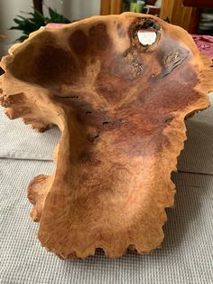 a piece of wood sitting on top of a table