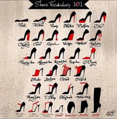 an image of women's high heel shoes in different colors and sizes on twitter