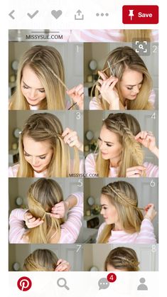 Super Easy Hairstyles, Prom Hair Down, Hoco Hair, Long Hairstyles, Volleyball Hairstyles, Hair Dos, Braid Styles