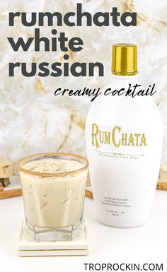 Kahlua And Rumchata Drinks, Frozen White Russian Recipe, White Mixed Drinks, Rumchata Drinks Easy, Tailgate Shots, Creamy Cocktail Recipes, Rumchata White Russian, Anniversary Cocktails