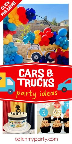 cars and trucks birthday party ideas