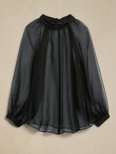 Mirage Silk Organza Shirt | Banana Republic Batwing Shirt, Contemporary Clothes, Organza Shirt, Organza Blouse, Cute Modest Outfits, Nothing At All, Nails Fashion, Amazing Outfits, Silk Organza