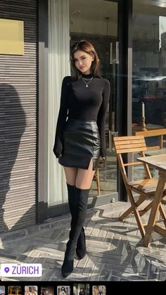 Halloween Costumes Celebrities, Celebrities Halloween Costumes, Enhypen Concert Outfit, Celebrities Halloween, Celebrity Ear Piercings, Leather Mini Skirt Outfit, Enhypen Concert, Black Skirt Outfits, Celebrity Halloween