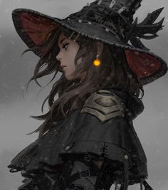 Anime Witch, Witch Art, Arte Fantasy, A Witch, 판타지 아트, Fantasy Inspiration, Art Anime, Fantasy Artwork, Character Portraits